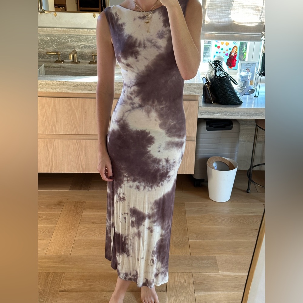 Dissh dresses Dissh coco mauve tie dye sleeveless dress medium